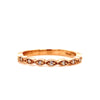 14kt Rose Gold Diamond Stackable Band