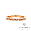 14kt Rose Gold Diamond Stackable Band