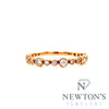 14kt Rose Gold Diamond Stackable Band