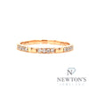 14kt Rose Gold Diamond Stackable Band