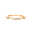 14kt Rose Gold Diamond Stackable Band