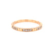 14kt Rose Gold Diamond Stackable Band