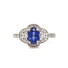 14kt White Gold Sapphire and Diamond Ring