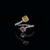 18kt Yellow Gold Fancy Diamond Bypass Couture Fashion Ring