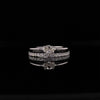 18kt White Gold Couture Diamond Double Stack Ring (0.75ct)