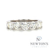 14kt White Gold 5 Diamond Stackable Band (1.98ct)