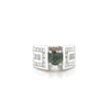 Estate 14kt White Gold Green Sapphire Fashion Ring (1.00ct)