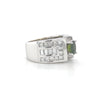 Estate 14kt White Gold Green Sapphire Fashion Ring (1.00ct)