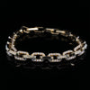 14kt Yellow Gold Diamond Paperclip Chain Bracelet (2.20ct)