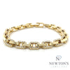 14kt Yellow Gold Diamond Paperclip Chain Bracelet (2.20ct)