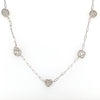 14kt White Gold Mixed Shape Illusion Necklace (0.75ct)