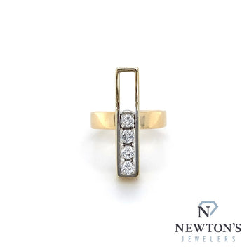 Estate 14kt Yellow Gold Diamond Ring