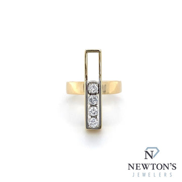 Estate 14kt Yellow Gold Diamond Ring