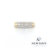 14kt Yellow Gold Stacked Diamond Fashion Band