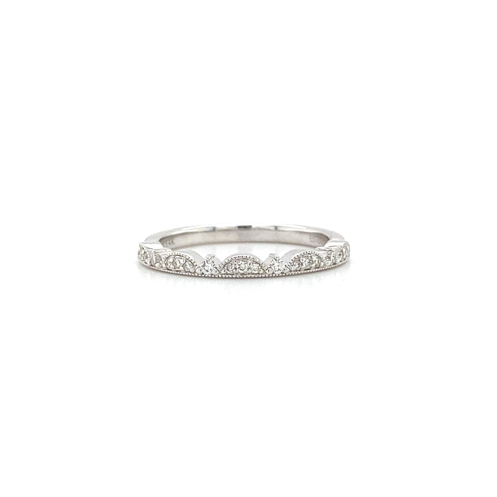 14kt White Gold Diamond Band