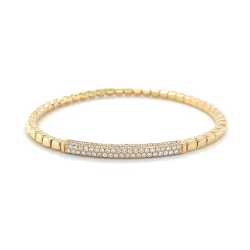 18kt Yellow Gold Sereno Diamond Stretch Bracelet