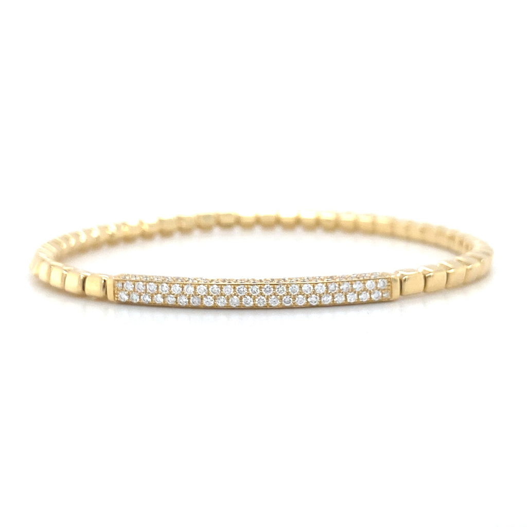 18kt Yellow Gold Sereno Diamond Stretch Bracelet