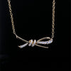 18kt Yellow Gold Couture Tied With Love Diamond Pendant