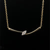 18kt Yellow Gold Marquise Cut Diamond Necklace