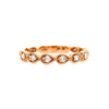 14kt Rose Gold Diamond Stackable Band