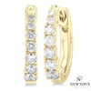 14kt Yellow Gold Graduating Diamond Huggies (0.25ct)