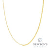 14kt Gold Paperclip & Curb Hybrid Chain 20"