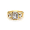 18kt Yellow Gold Pie-cut Diamond Ring