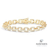 18kt Yellow Gold Couture Diamond Link Bracelet (3.90ct)