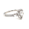 14kt White Gold Pear Shape Halo Diamond Engagement Ring