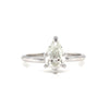 14kt White Gold Pear Shape Diamond Engagement Ring 1.02ct