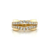 14kt Yellow Gold & Diamond Contour Band (0.54ct Tw)