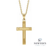 14kt Yellow Gold Cross Pendant Necklace