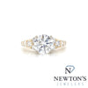 14kt Yellow Gold Round Brilliant Cut Diamond Engagement Ring (2.00ctr)
