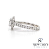 Estate 14kt White Gold Diamond Engagement Ring