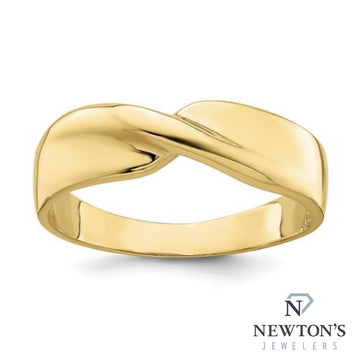 14kt Yellow Gold Twist Stackable Fashion Ring