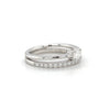 18kt White Gold Couture Diamond Double Stack Ring (0.75ct)