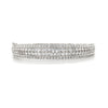 18kt White Gold Couture 4-Row Diamond Bangle (4.85ct)