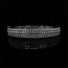 18kt White Gold Couture 4-Row Diamond Bangle (4.85ct)