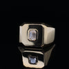 18kt Yellow Gold Emerald Cut Diamond Gents Couture Ring (0.55ct)