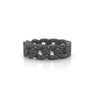 Black Titanium & Black Diamond Gents Curb Link Ring (0.50ct)