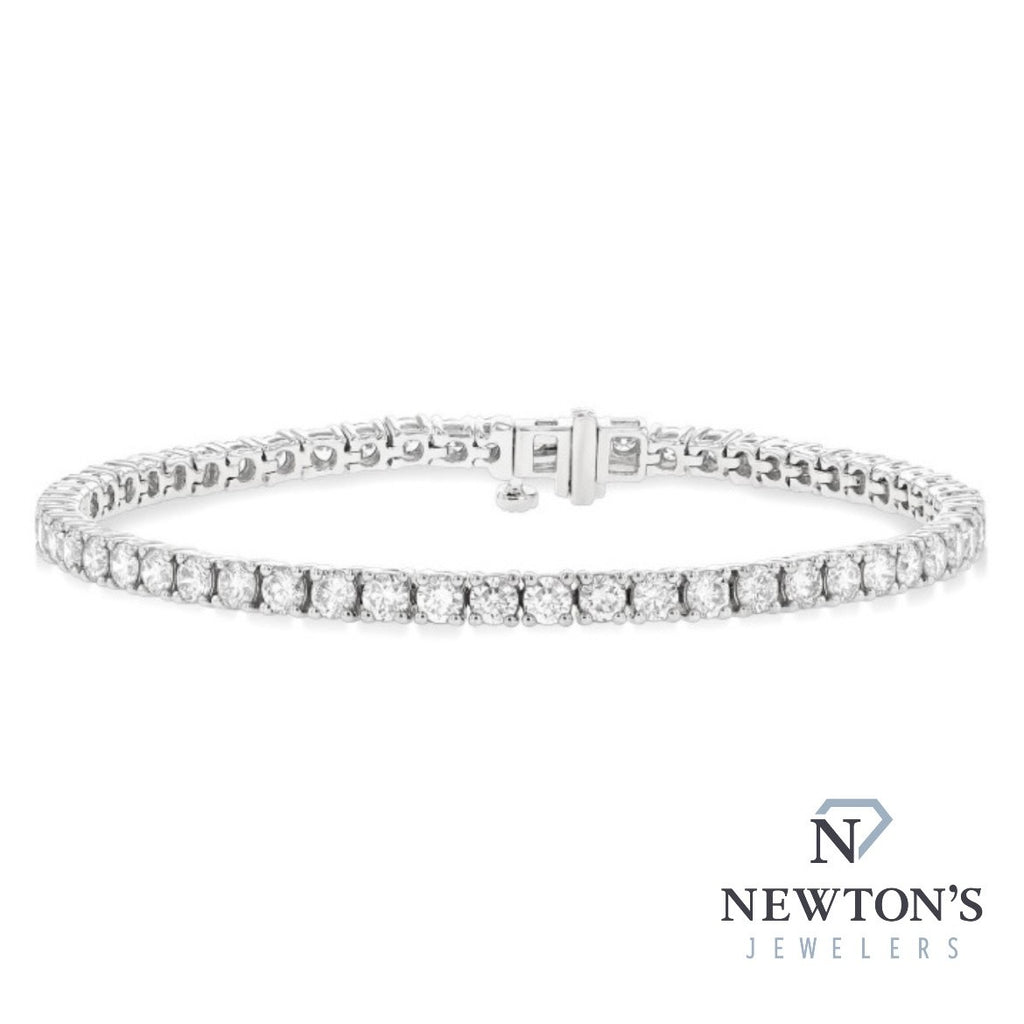 14kt White Gold Diamond Tennis Bracelet (5.00ct)