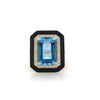 14kt Yellow Gold Blue Topaz & Enamel Fashion Ring