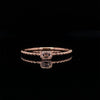 14kt Rose Gold Diamond Beaded Stackable Ring (0.15ct)