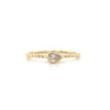 14kt Yellow Gold Diamond Beaded Stackable Ring (0.15ct)