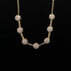 14kt Yellow Gold Diamond Illusion Fashion Bar Necklace (0.35ct)