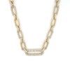 14kt Yellow Gold Diamond Solid Paperclip Necklace (2.00ct)