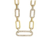 14kt Yellow Gold Diamond Solid Paperclip Necklace (2.00ct)