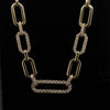 14kt Yellow Gold Diamond Solid Paperclip Necklace (2.00ct)