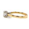 14kt Yellow Gold Oval Diamond Solitaire Ring