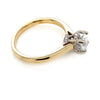 14kt Yellow Gold Oval Diamond Solitaire Ring